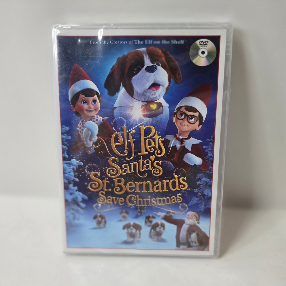 Elf Pets Santa's St. Bernards Save Christmas DVD Movie New Holiday Animated